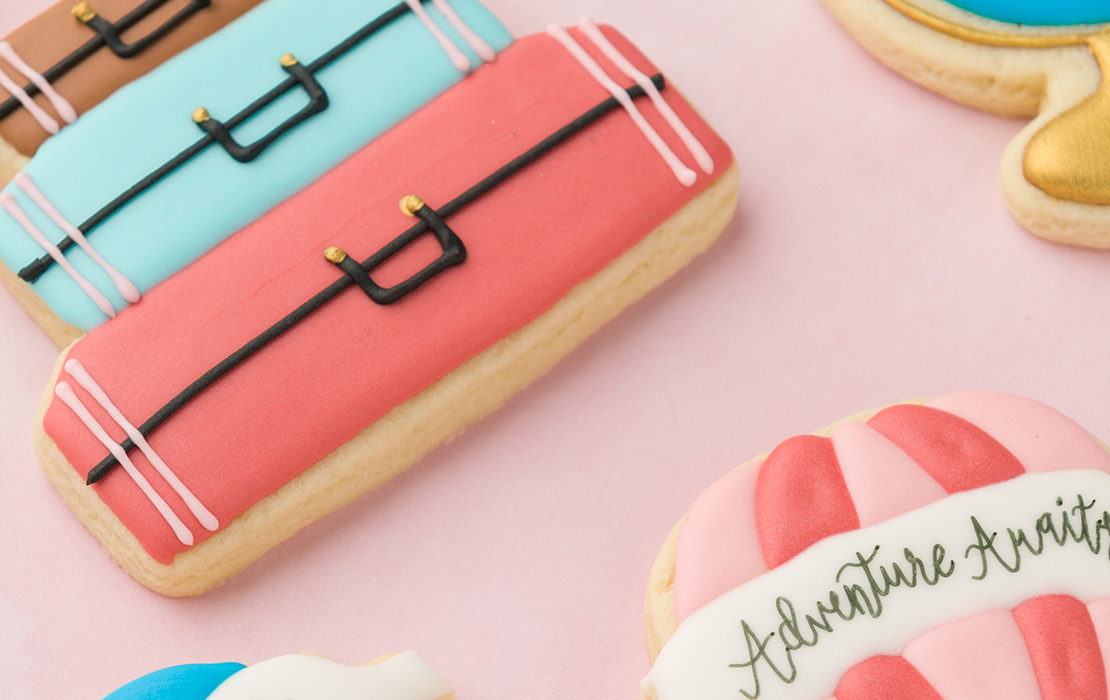 Travel Bridal Shower Cookies